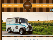 Tablet Screenshot of dolcellagelato.com